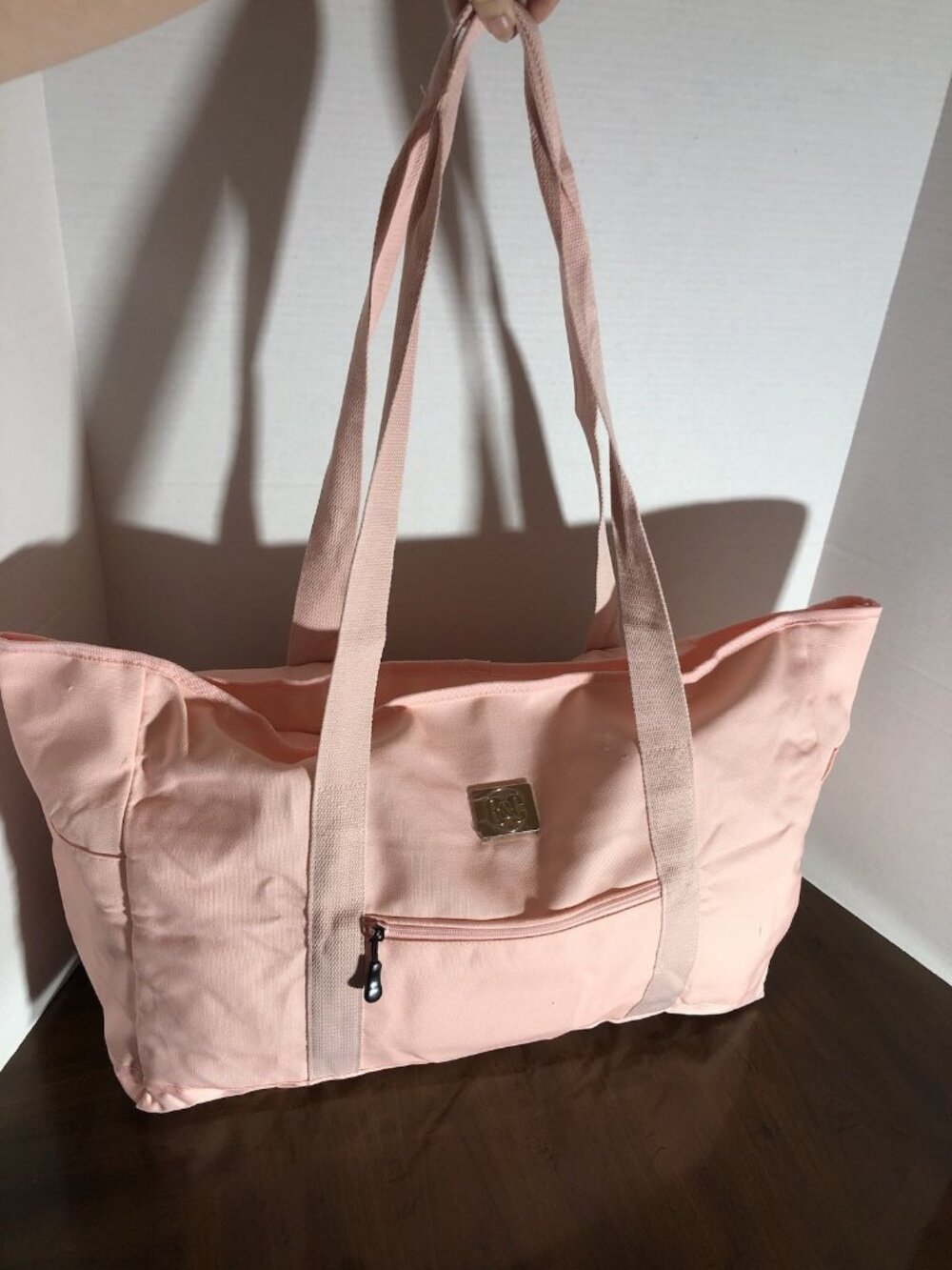 B & C Large Travel Gym Bag In Pink 21” x 13” x 6”